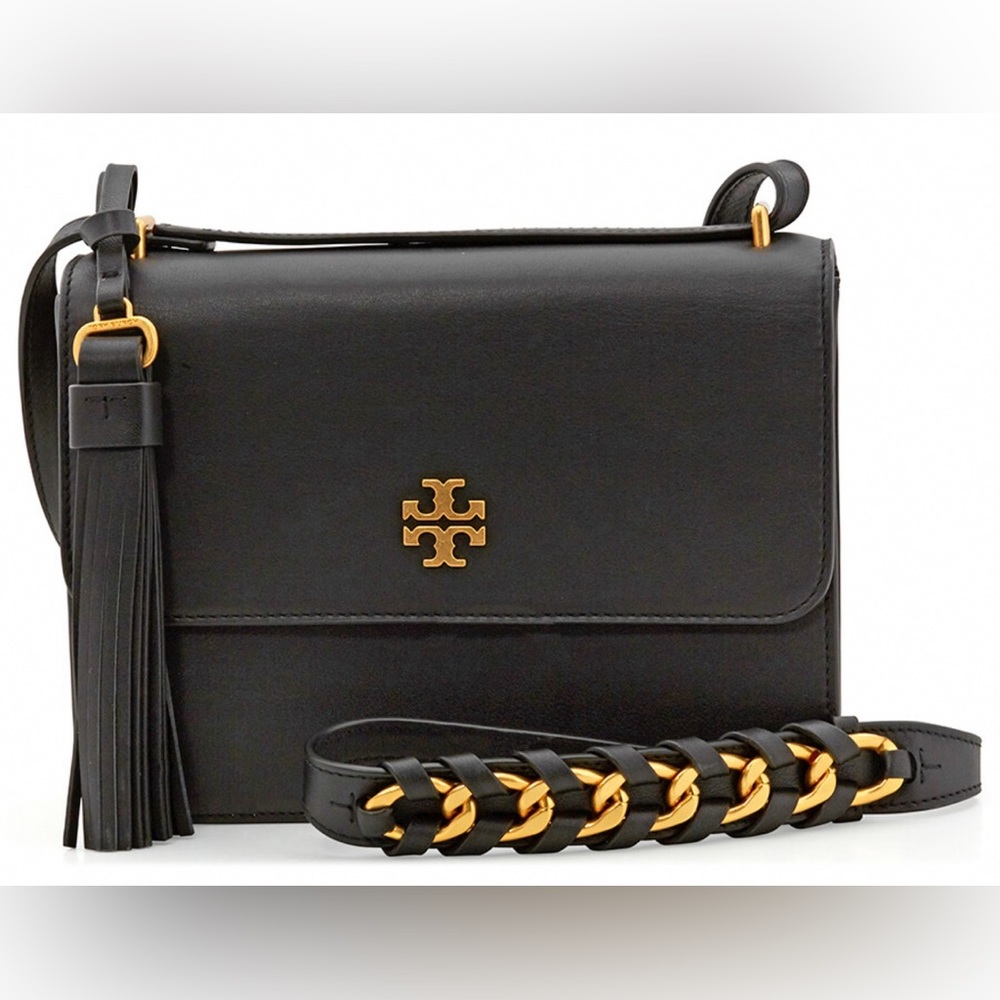 TORY BURCH
Brooke Leather Shoulder Bag- Black